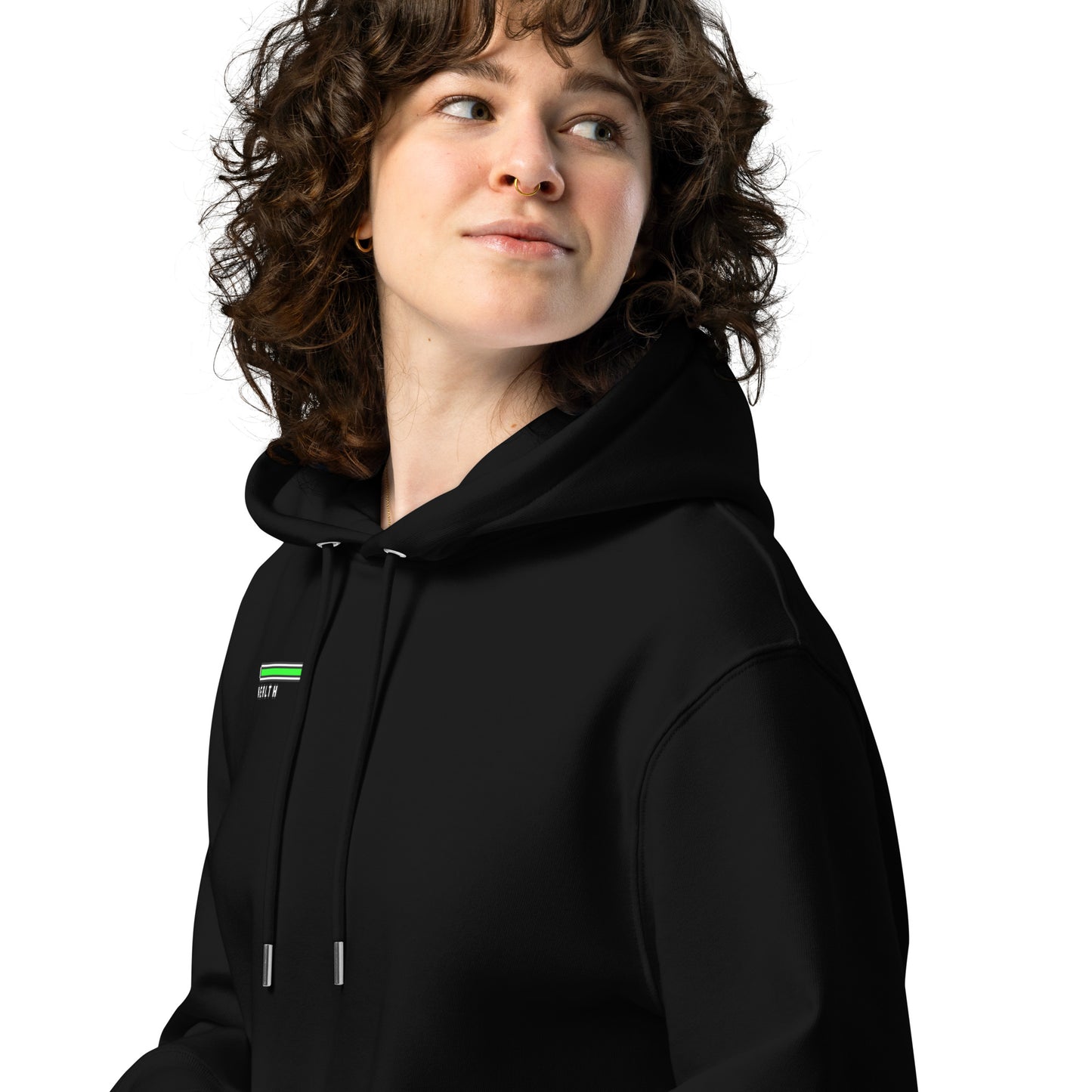 Health bar pixel art gamer unisex organic cotton hoodie