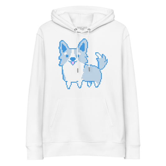 Corgi dog tenshi kaiwai unisex organic cotton hoodie