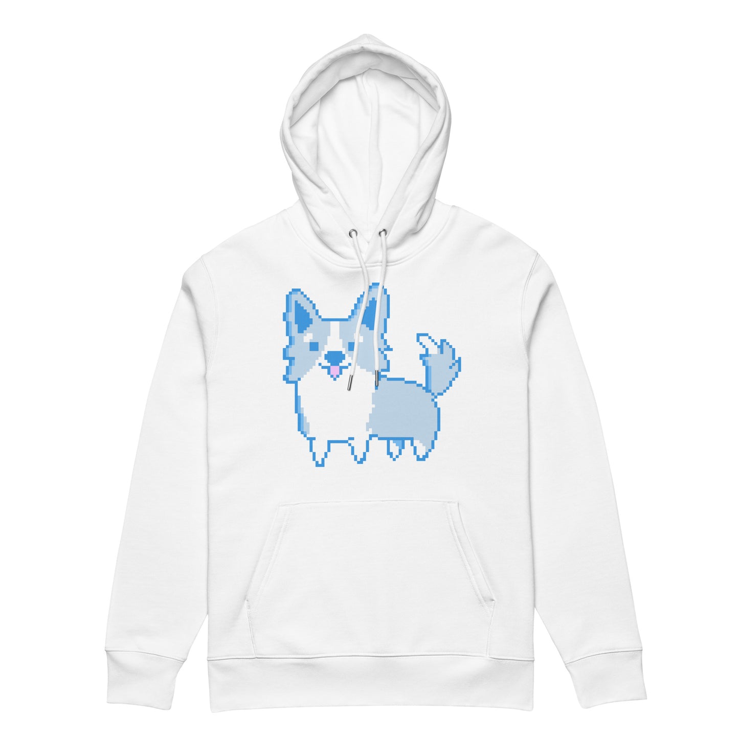 Corgi dog tenshi kaiwai unisex organic cotton hoodie