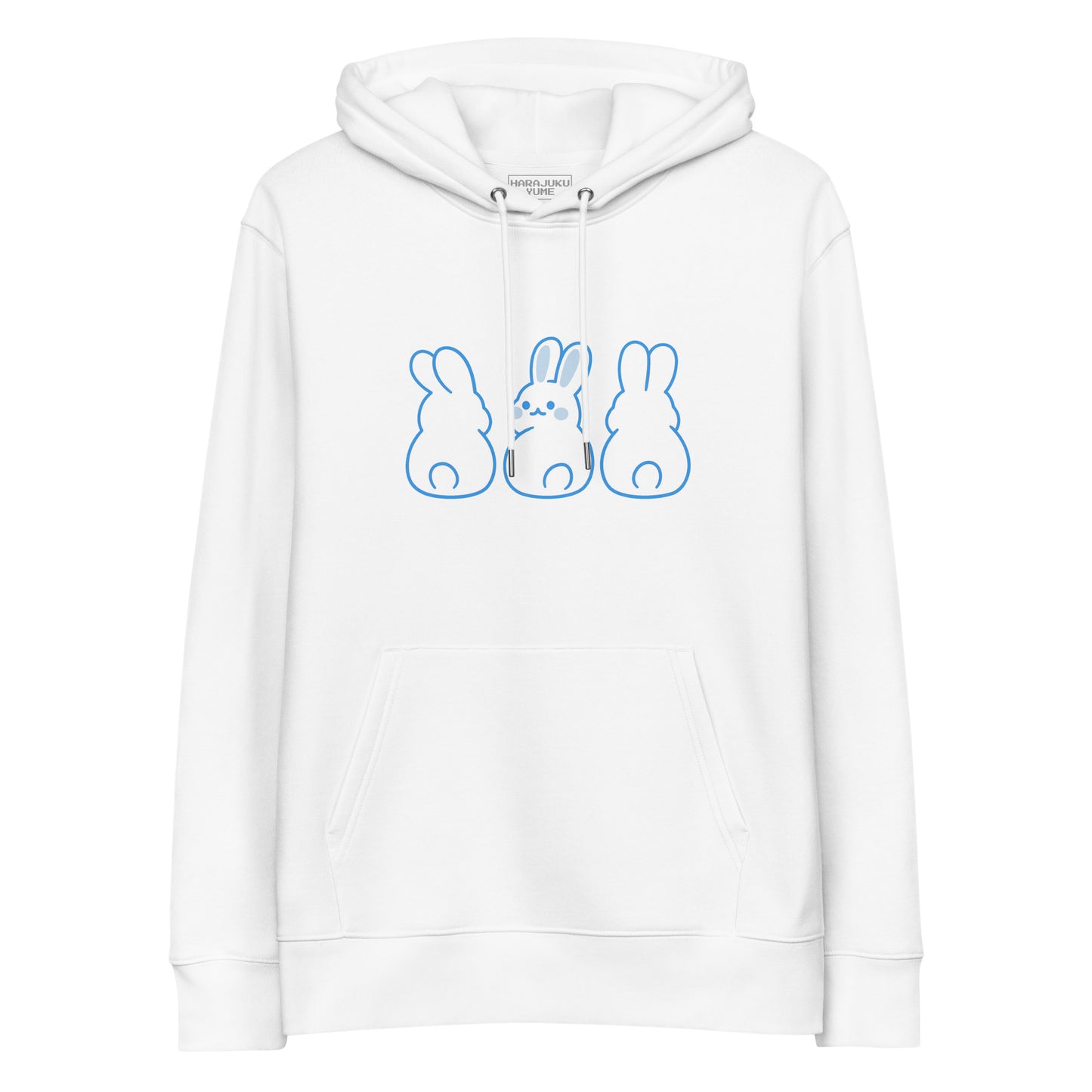 Bunny tenshi kaiwai unisex organic cotton hoodie