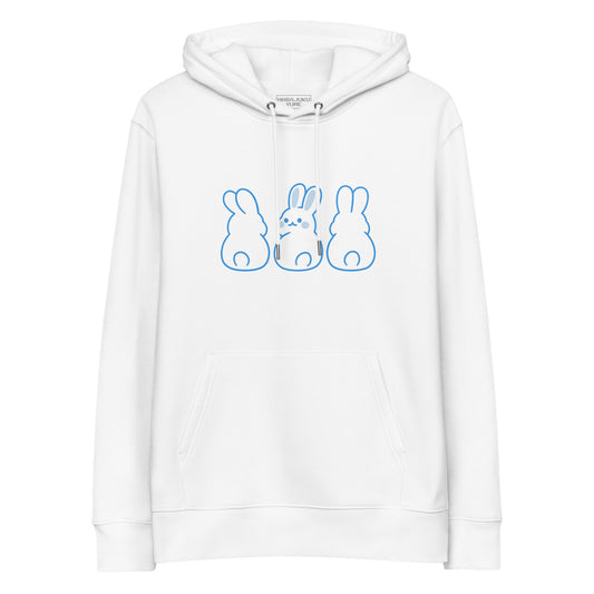 Bunny tenshi kaiwai unisex organic cotton hoodie