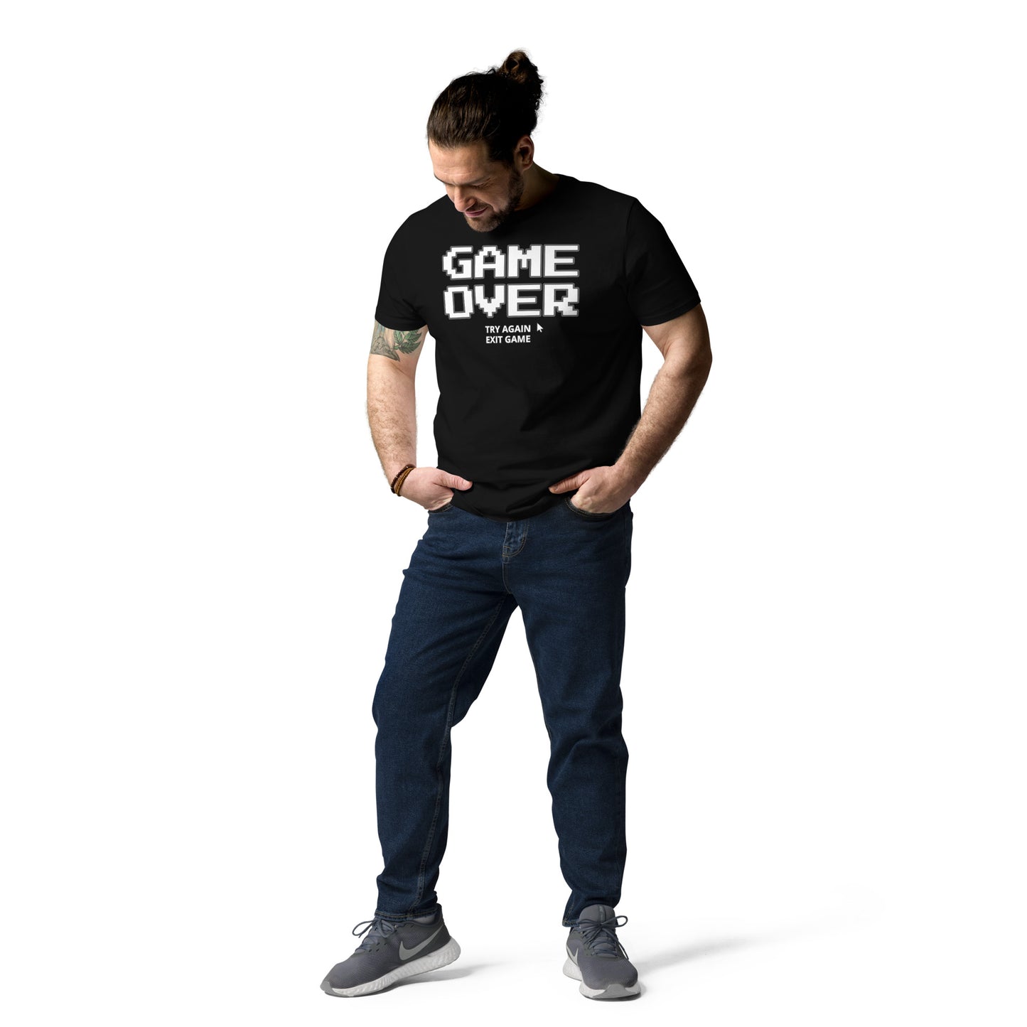 Game over gamer unisex organic cotton t-shirt