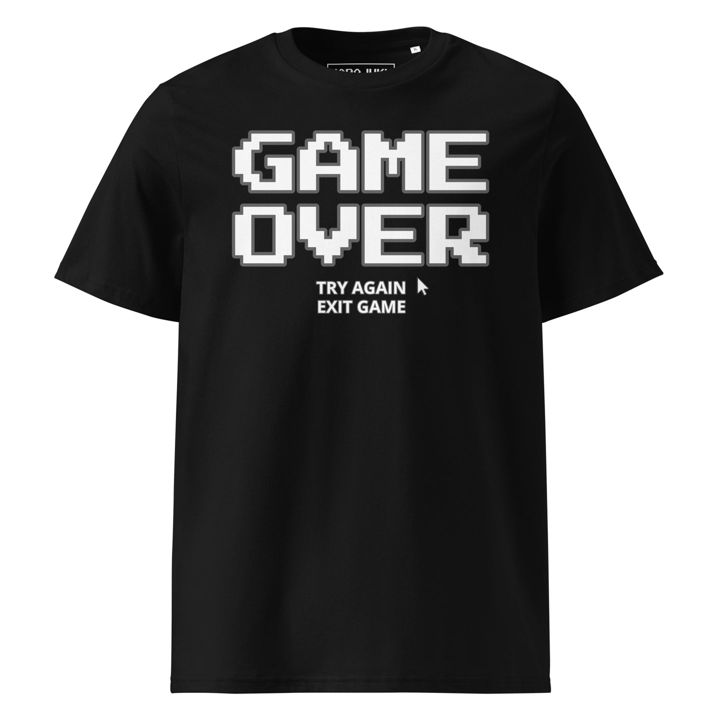 Game over gamer unisex organic cotton t-shirt