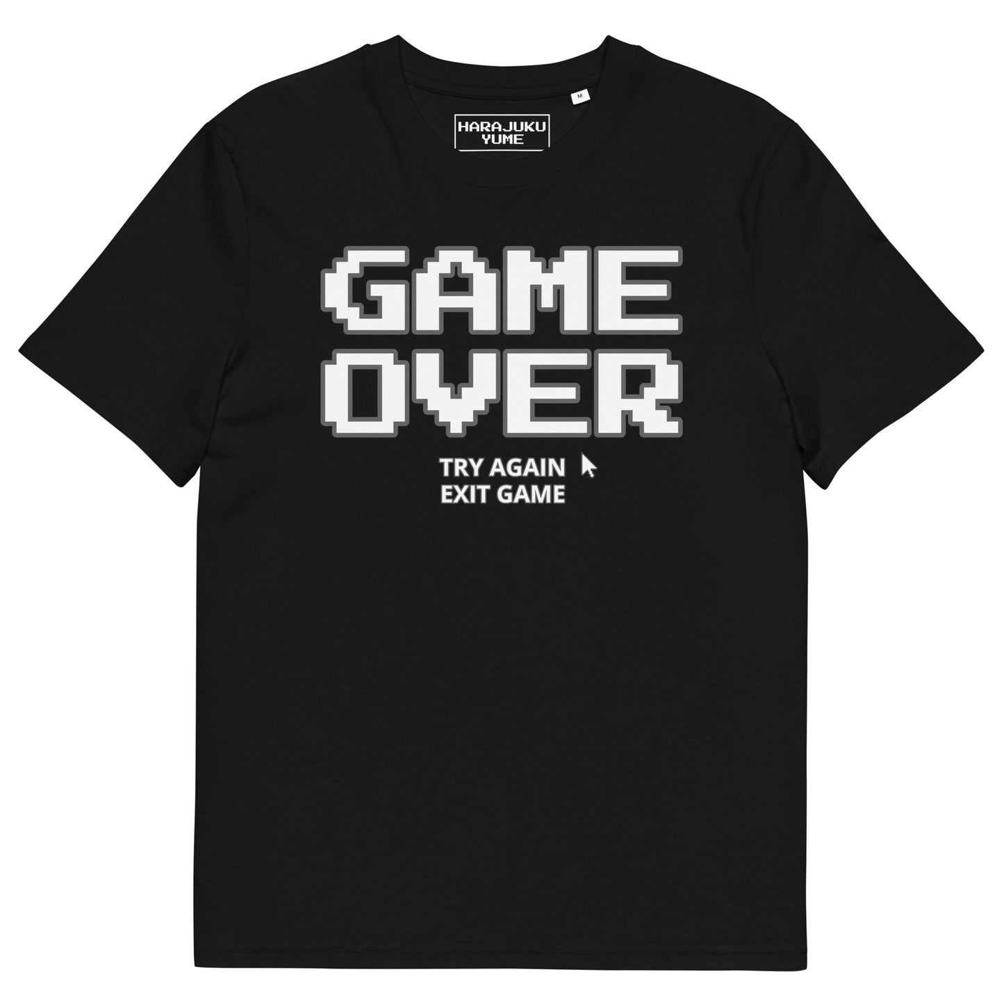 Game over gamer unisex organic cotton t-shirt