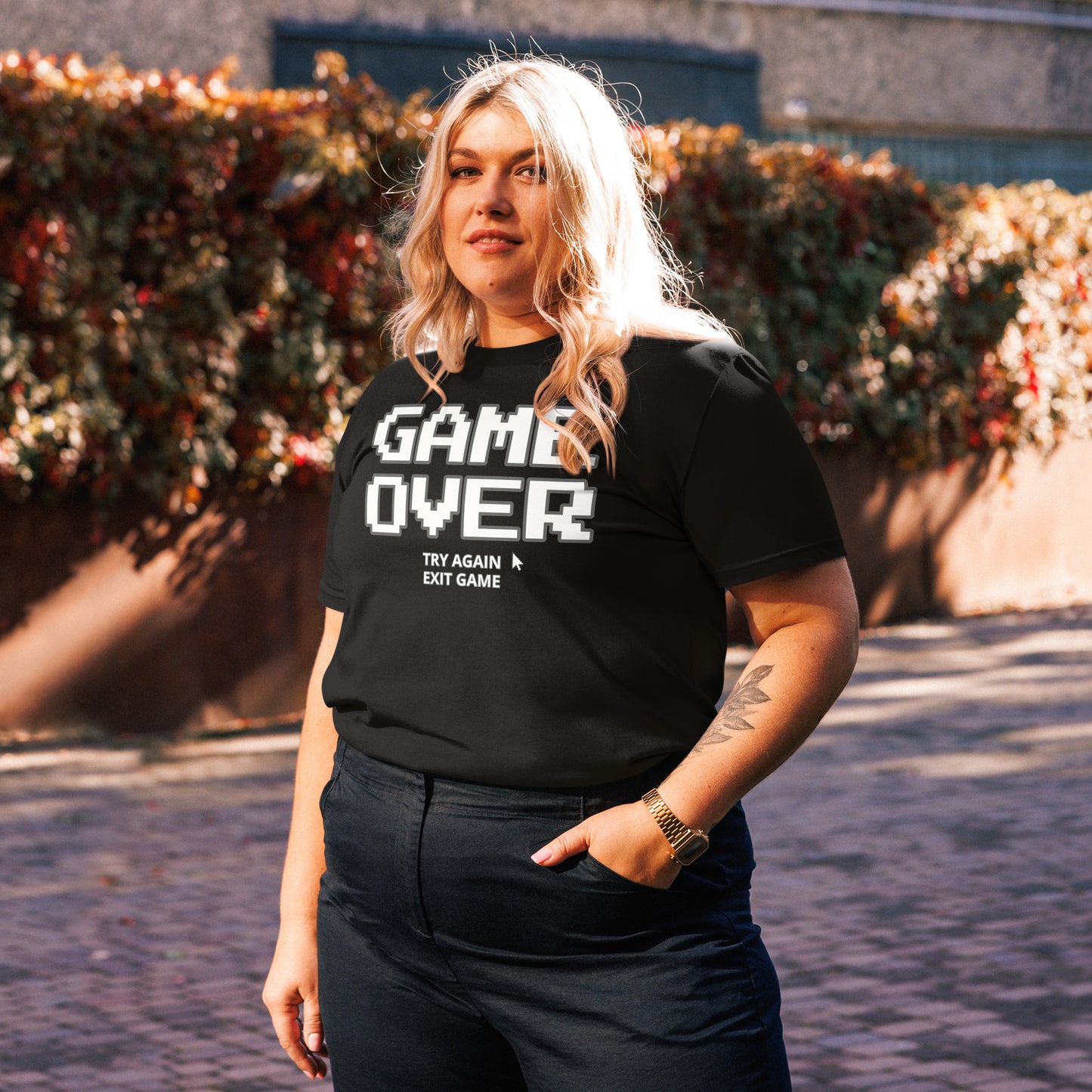 Game over gamer unisex organic cotton t-shirt