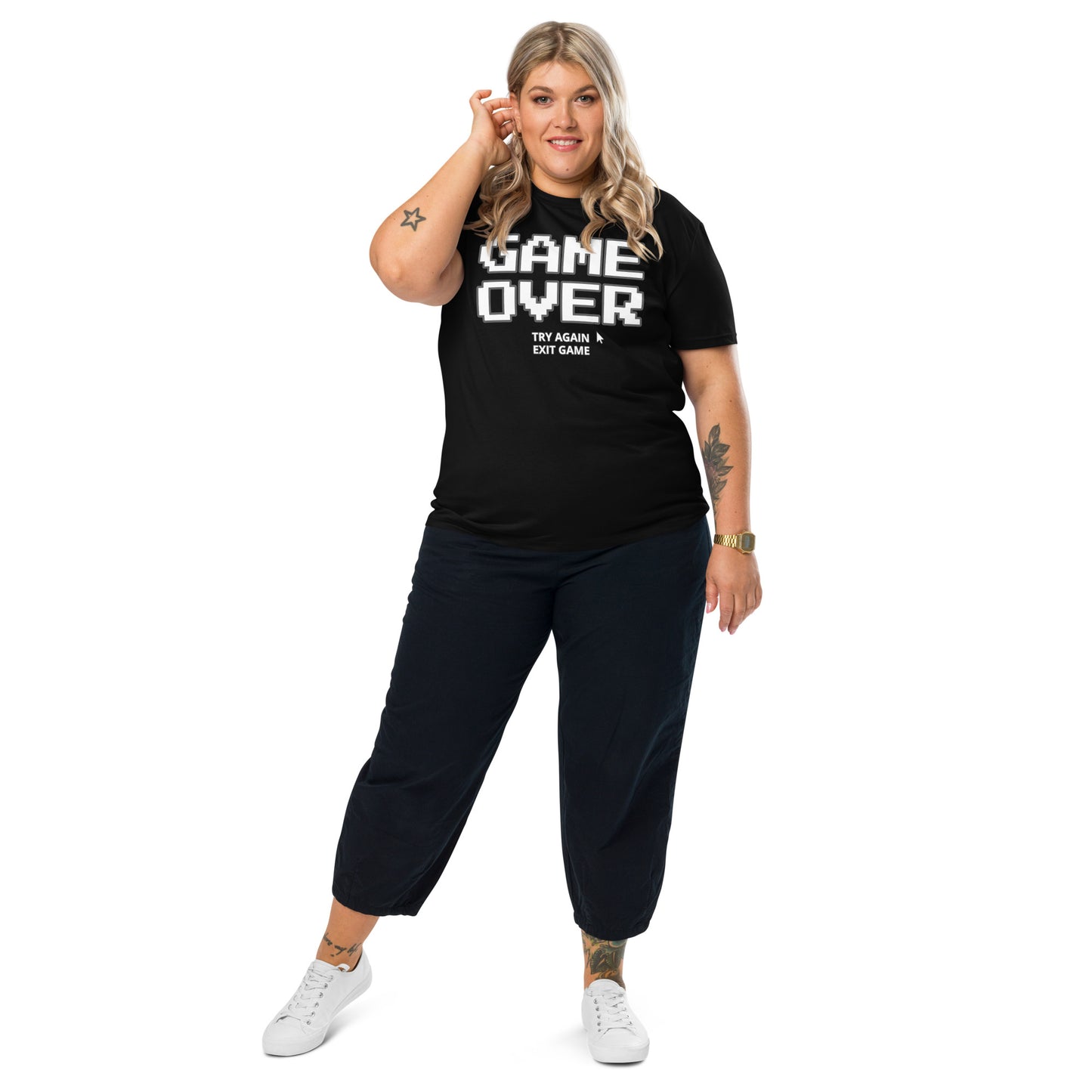 Game over gamer unisex organic cotton t-shirt