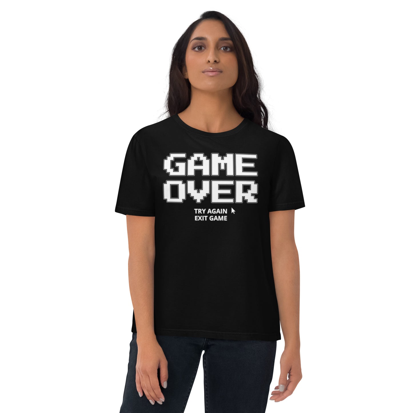 Game over gamer unisex organic cotton t-shirt