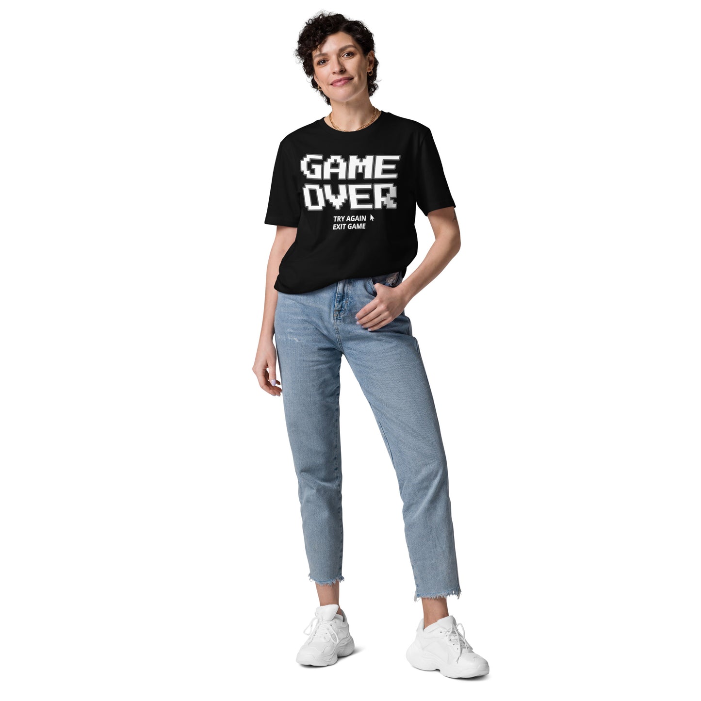 Game over gamer unisex organic cotton t-shirt