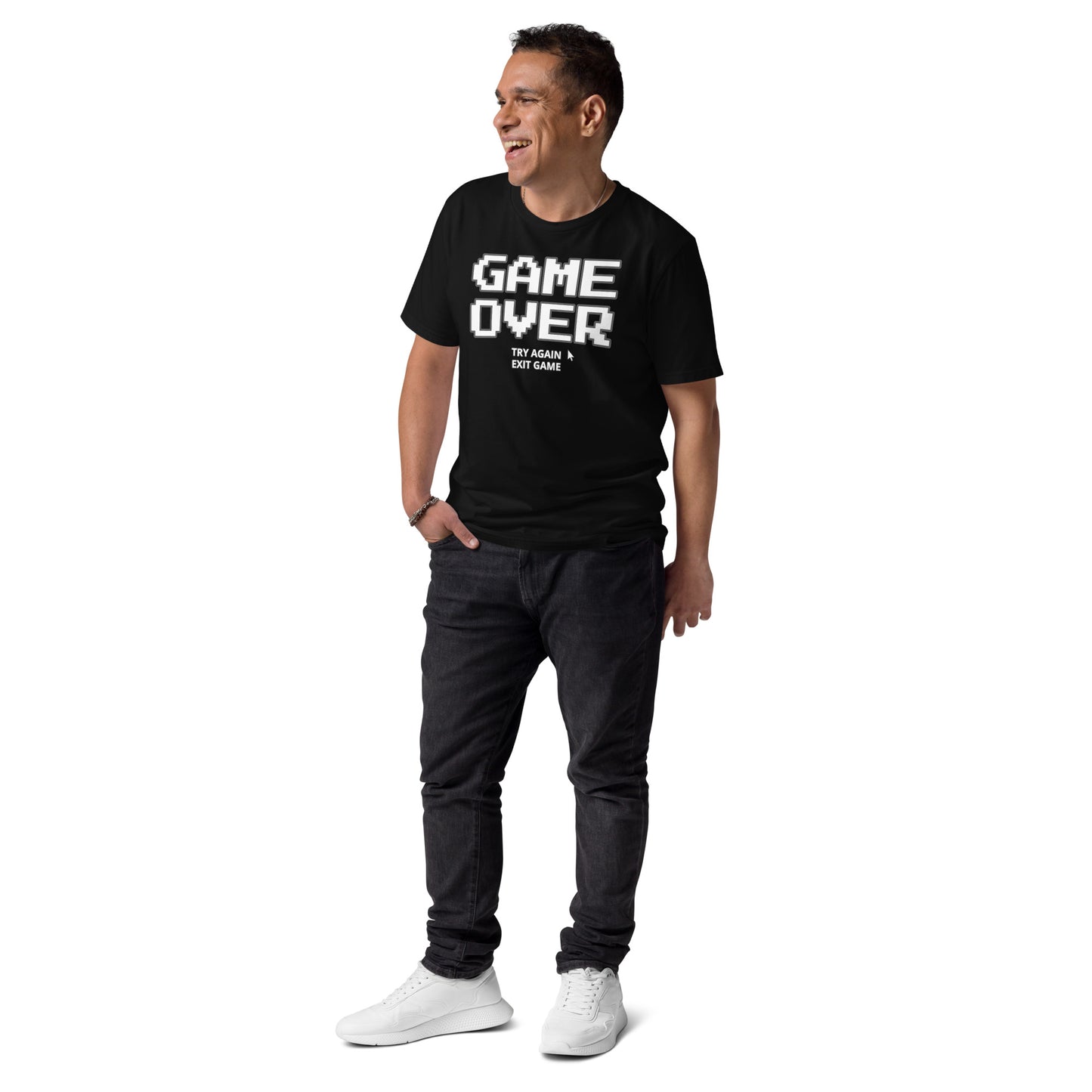 Game over gamer unisex organic cotton t-shirt