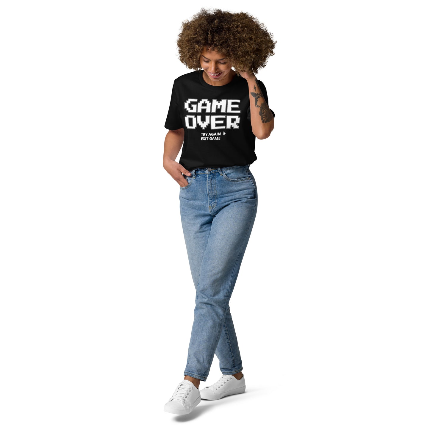 Game over gamer unisex organic cotton t-shirt