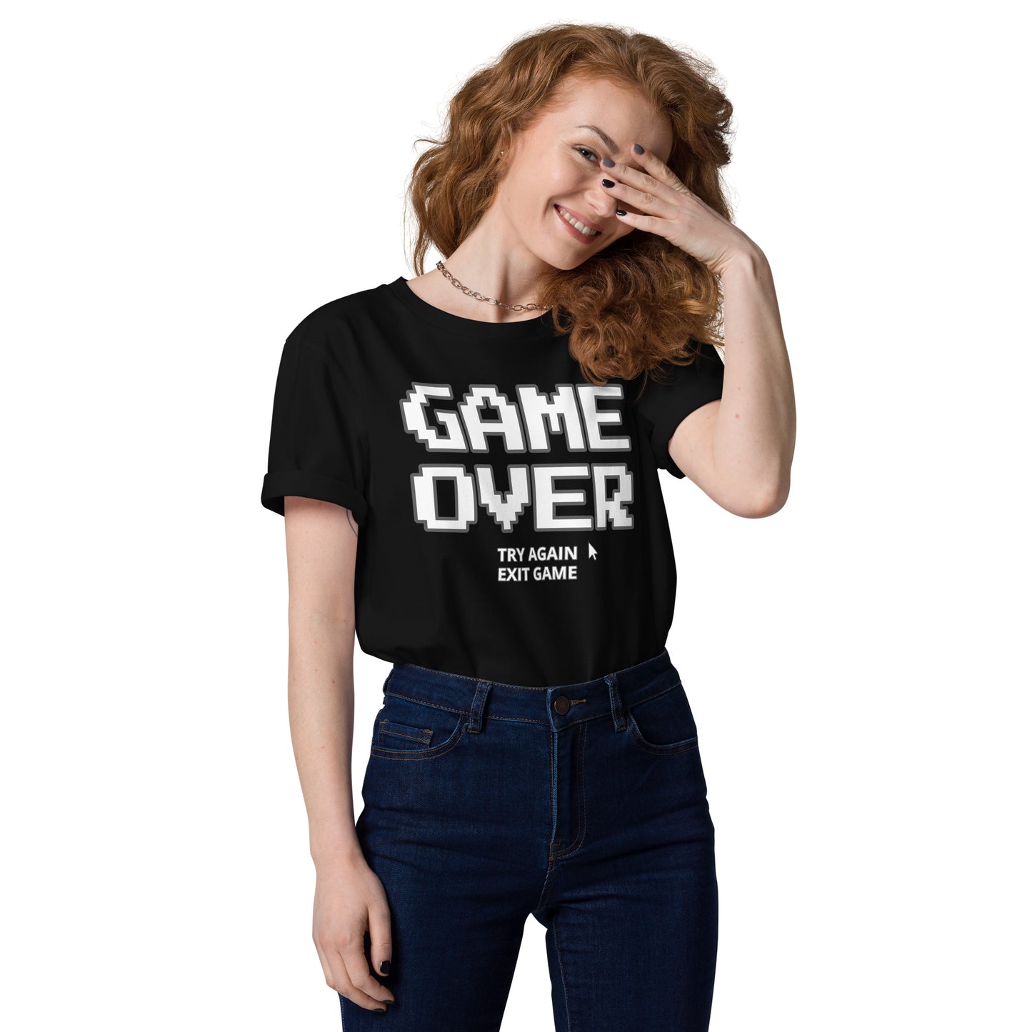 Game over gamer unisex organic cotton t-shirt