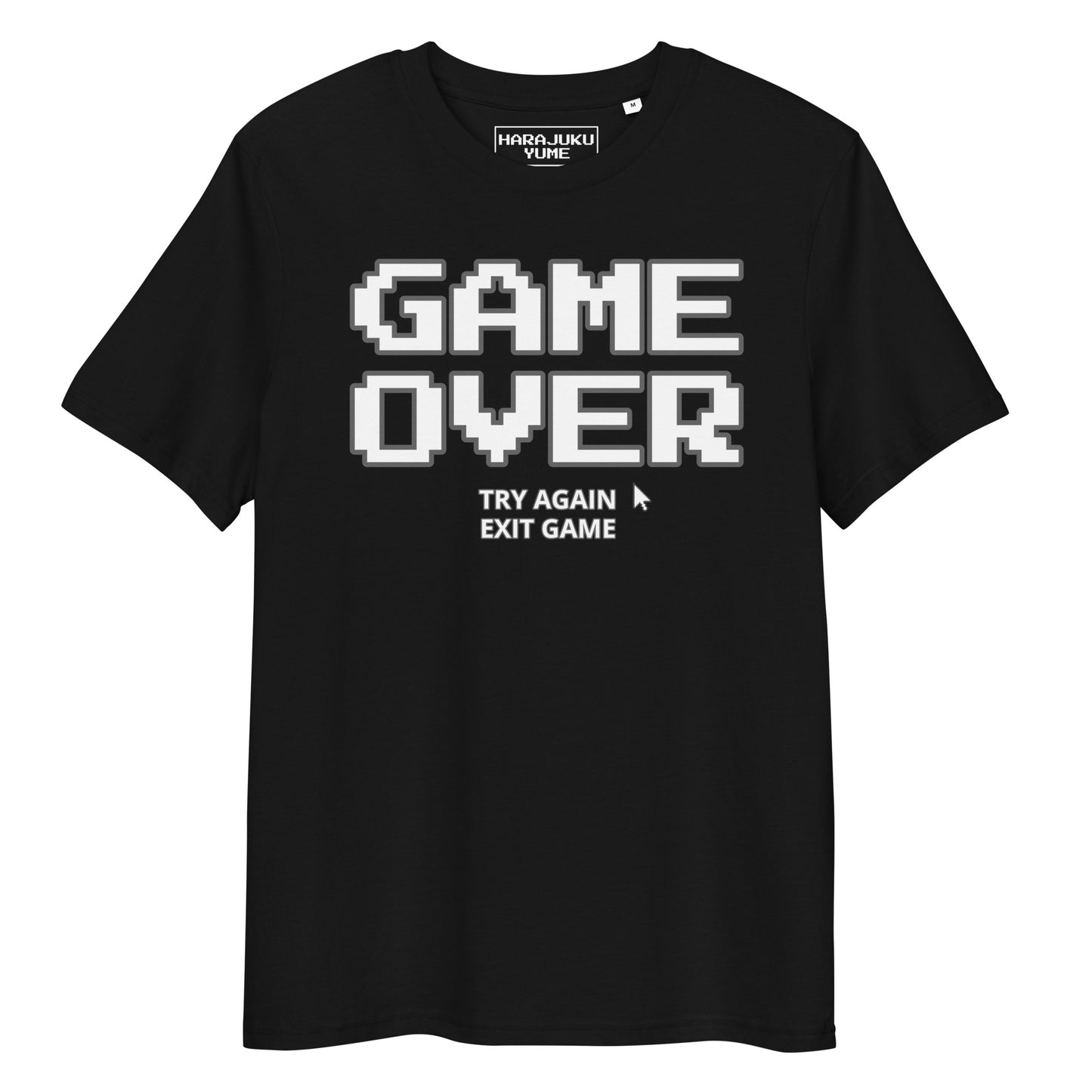 Game over gamer unisex organic cotton t-shirt