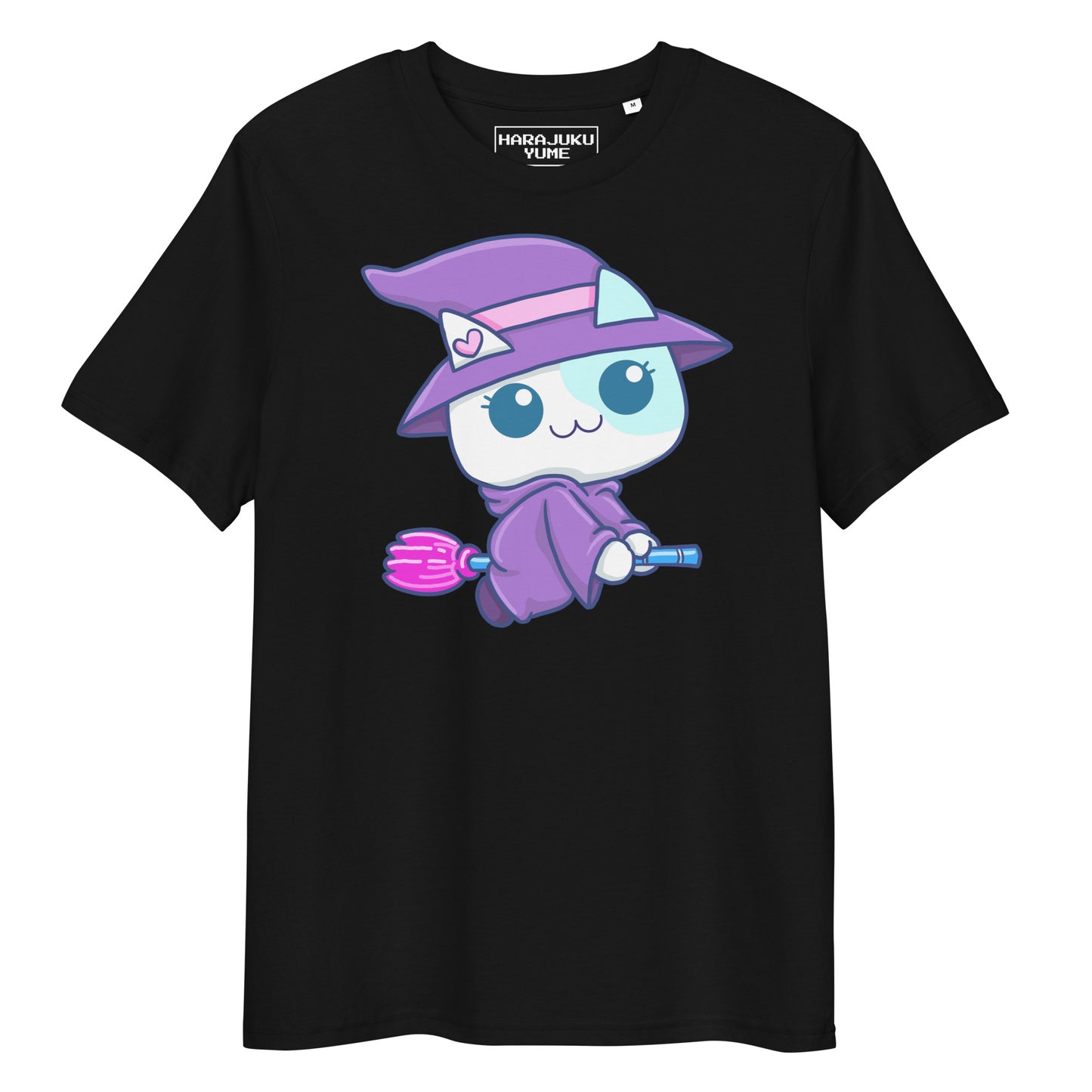 Cat witch yume kawaii unisex organic cotton t-shirt