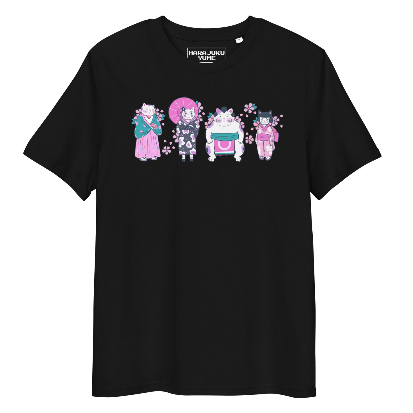 Cat matsuri yume kawaii unisex organic cotton t-shirt