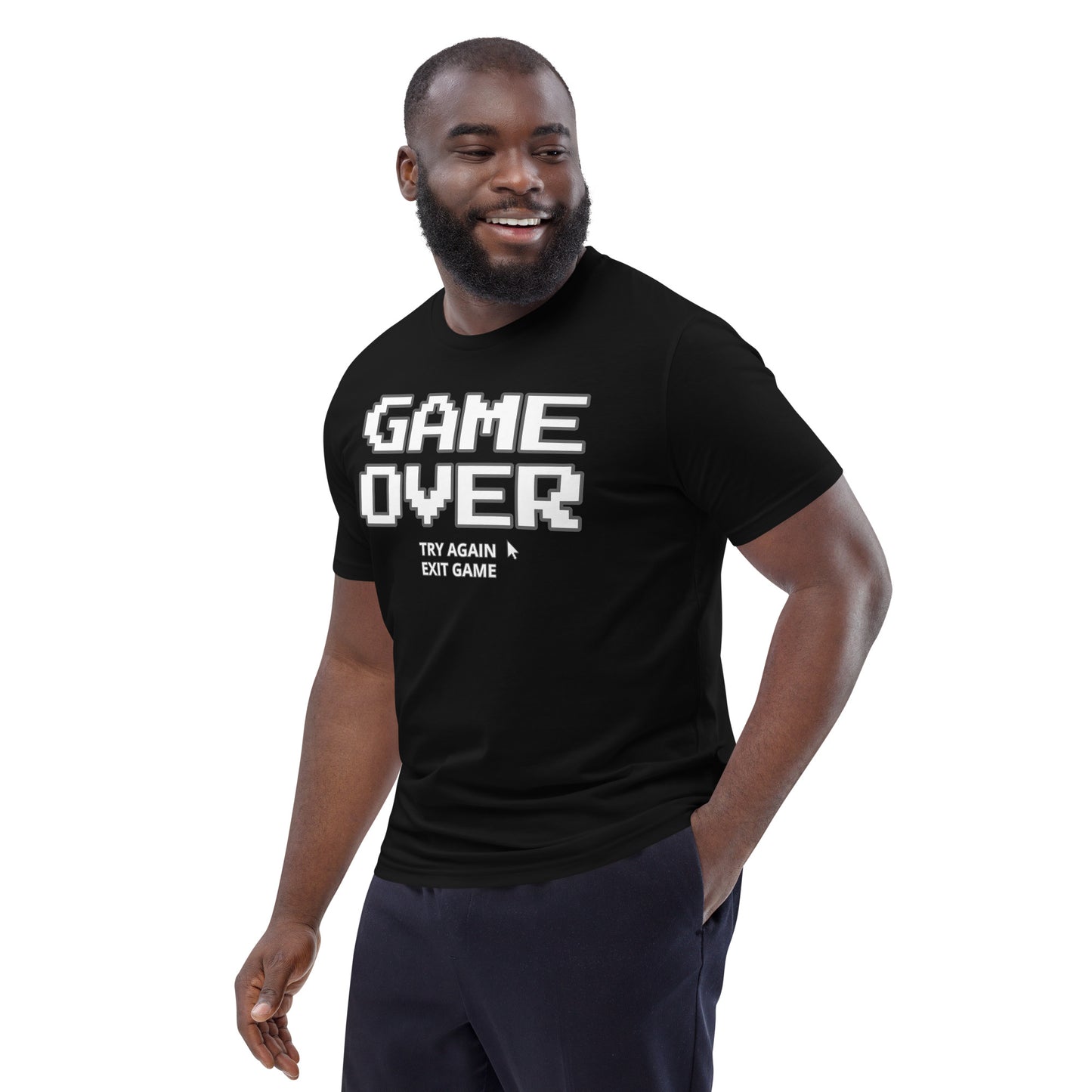 Game over gamer unisex organic cotton t-shirt