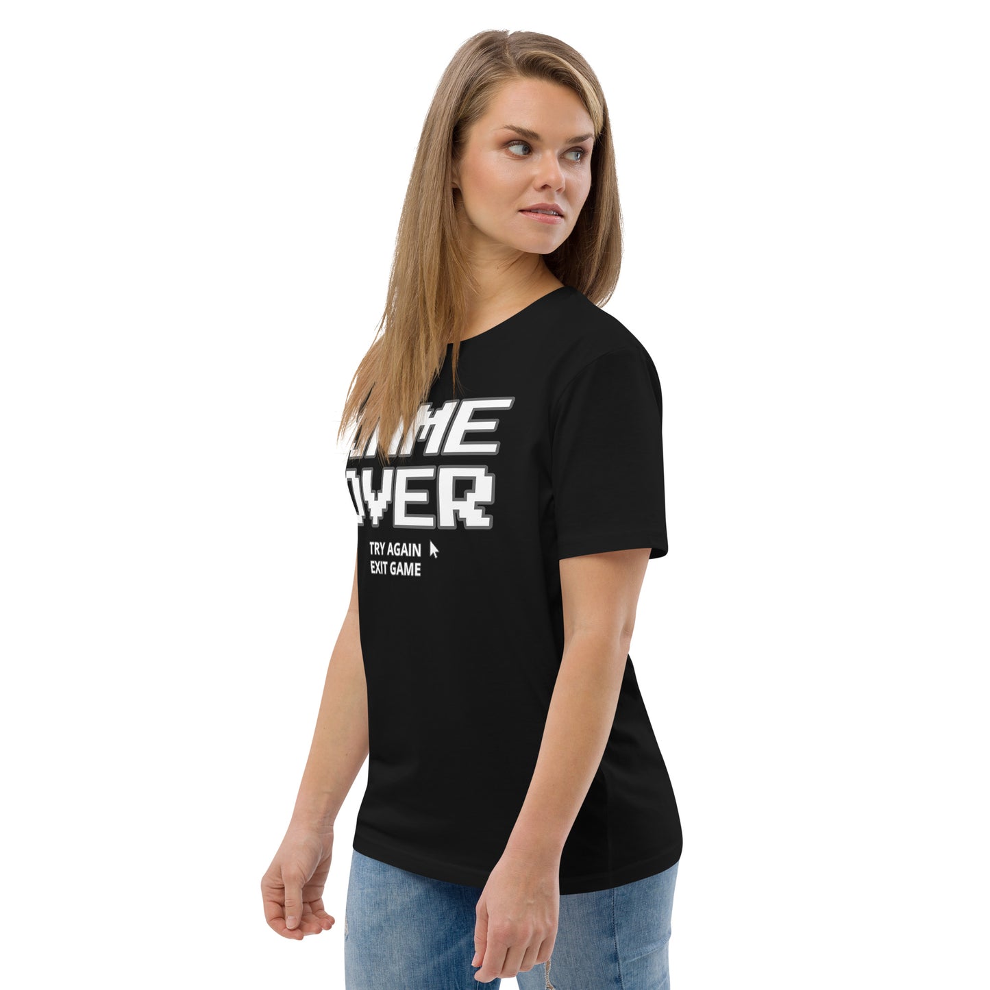 Game over gamer unisex organic cotton t-shirt