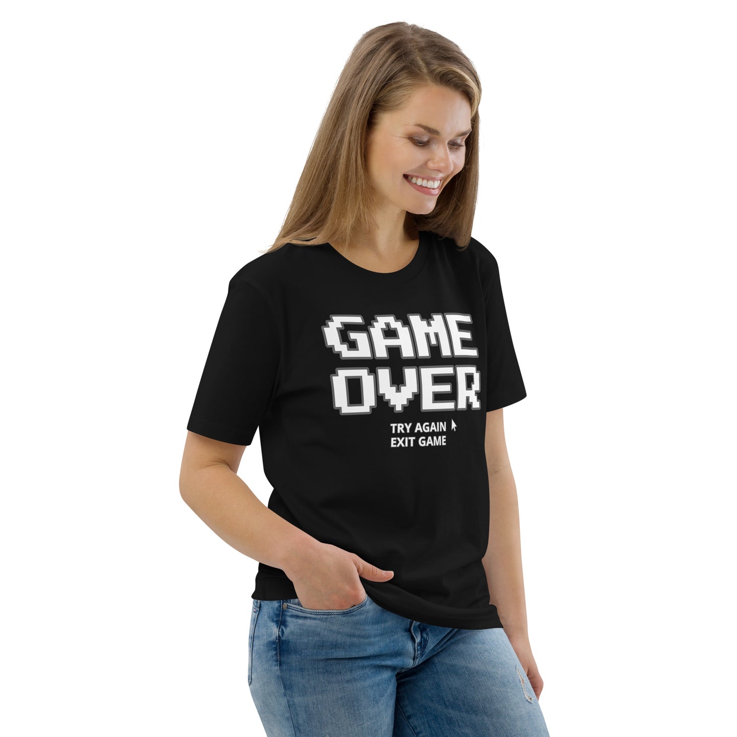 Game over gamer unisex organic cotton t-shirt