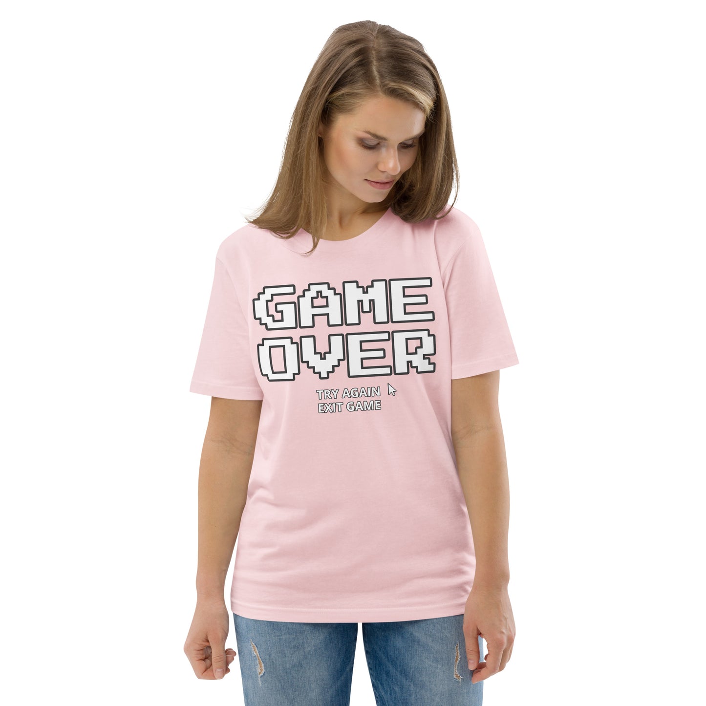 Game over gamer unisex organic cotton t-shirt