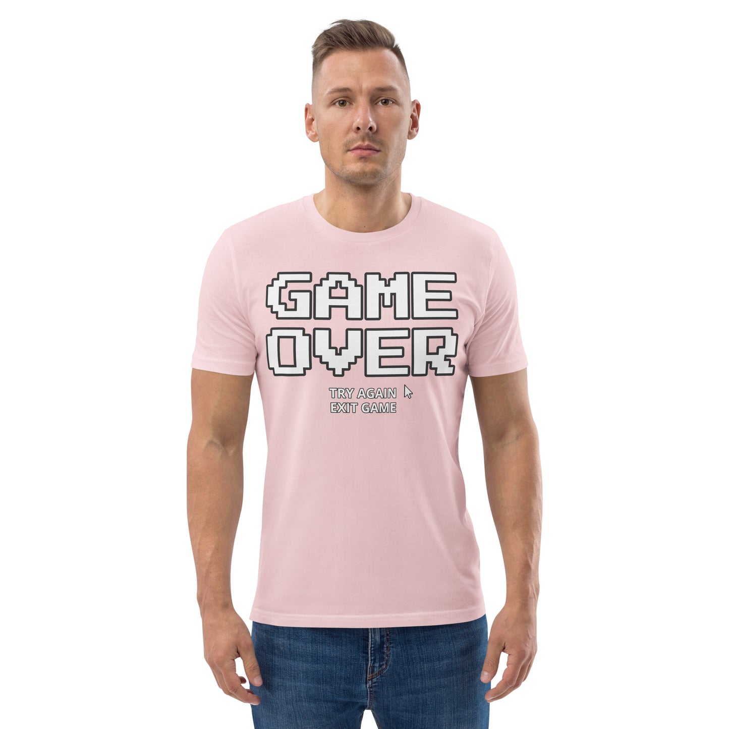 Game over gamer unisex organic cotton t-shirt