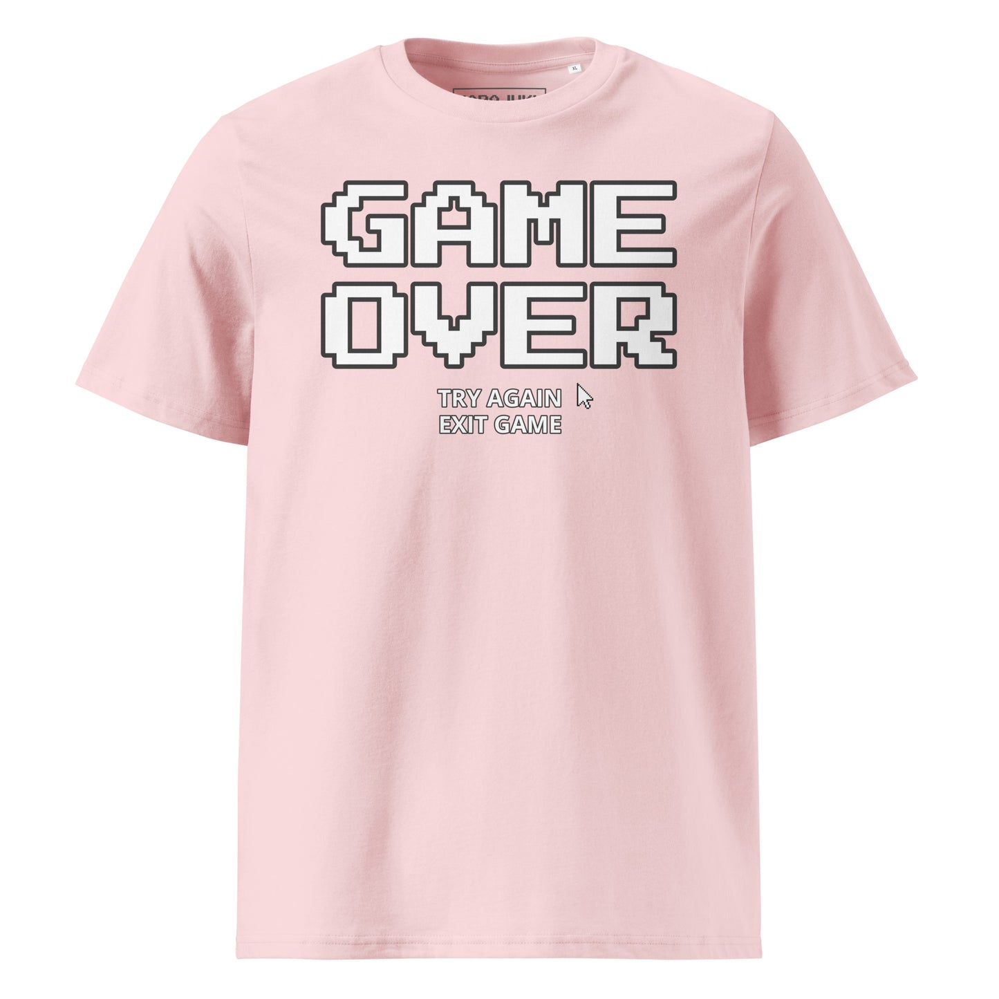 Game over gamer unisex organic cotton t-shirt