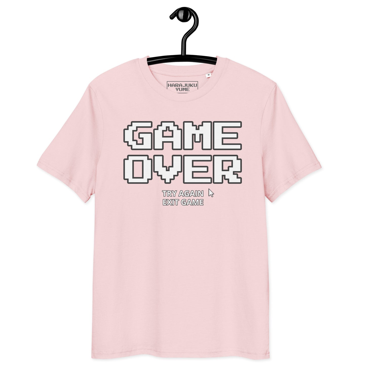 Game over gamer unisex organic cotton t-shirt