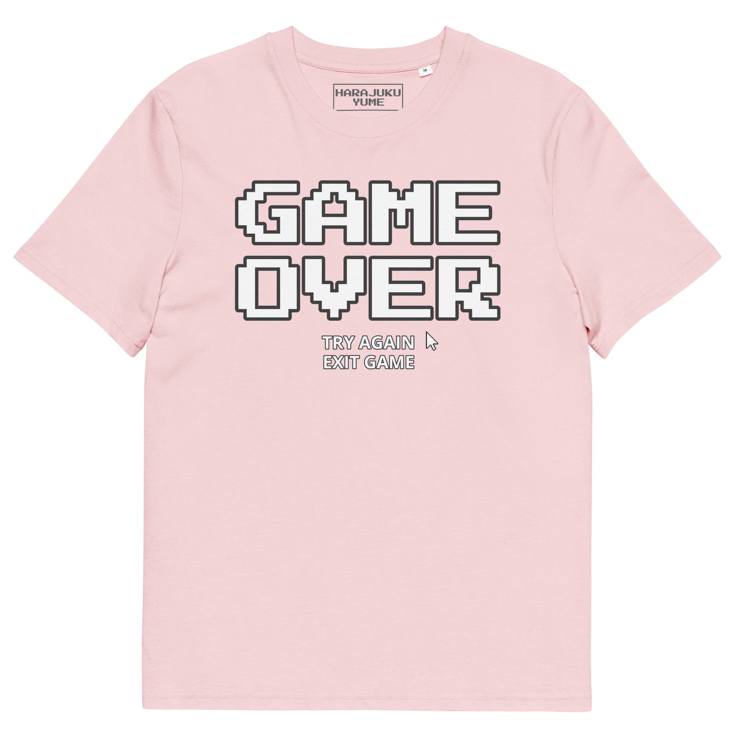 Game over gamer unisex organic cotton t-shirt