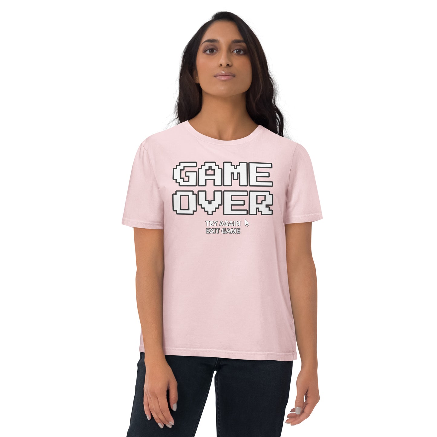 Game over gamer unisex organic cotton t-shirt