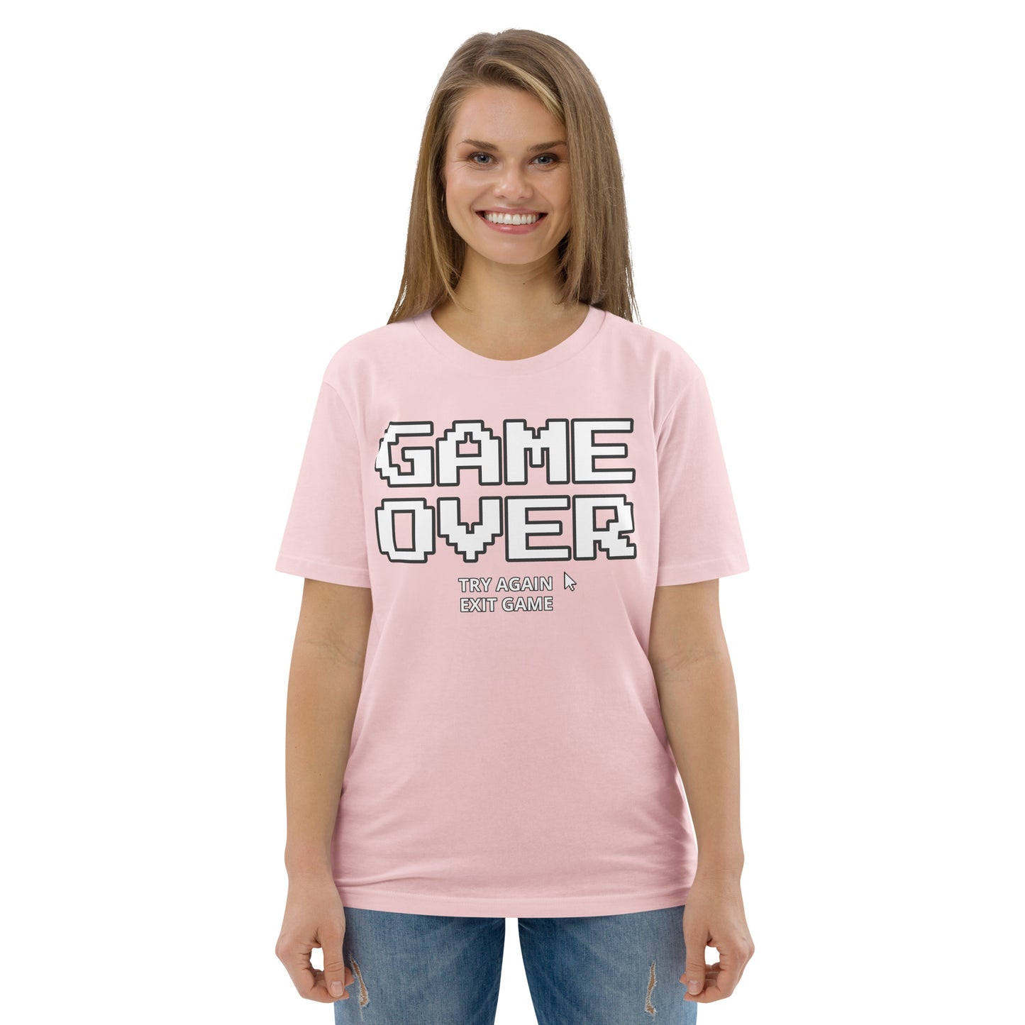 Game over gamer unisex organic cotton t-shirt