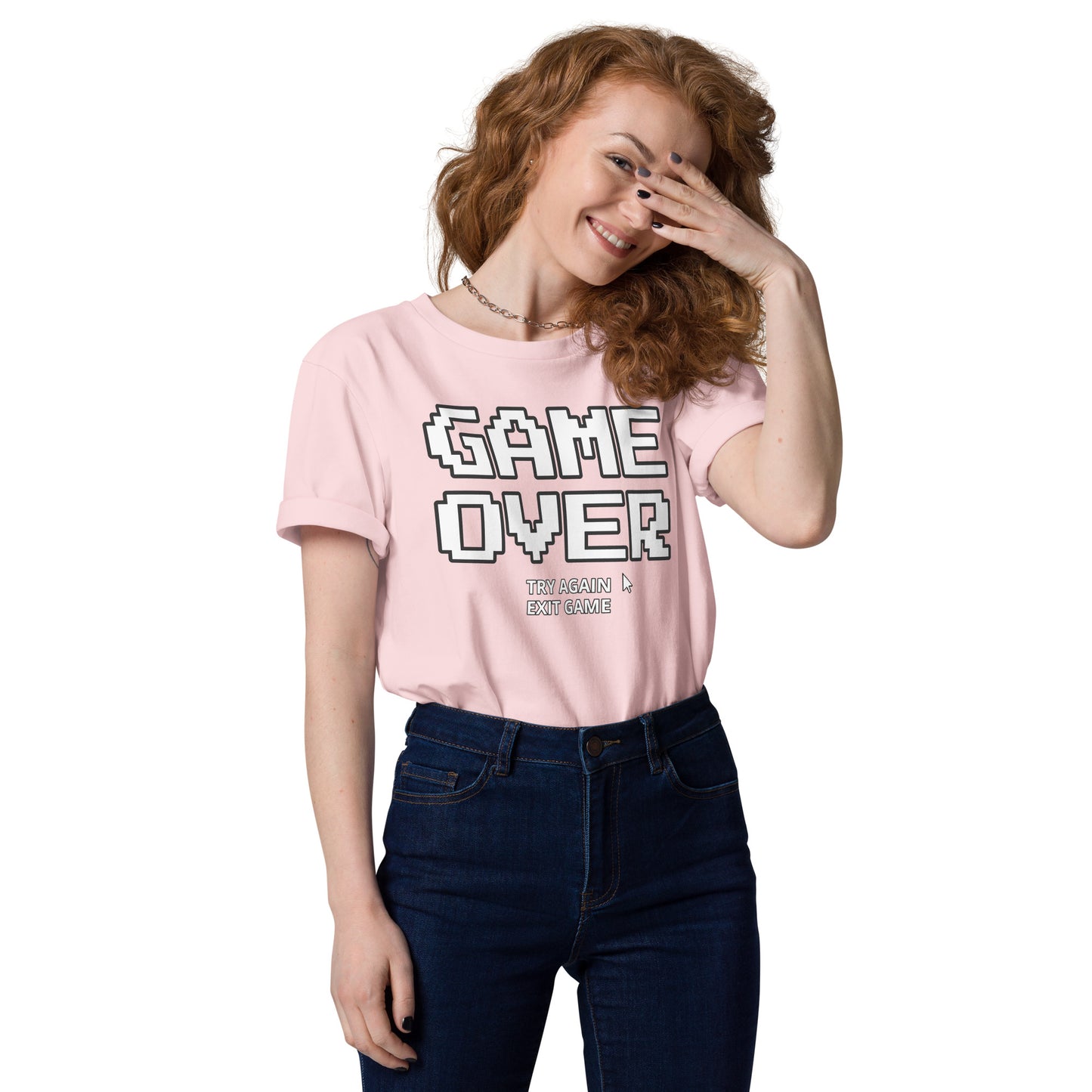 Game over gamer unisex organic cotton t-shirt