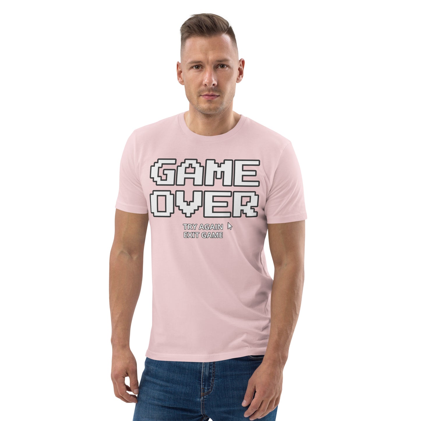 Game over gamer unisex organic cotton t-shirt