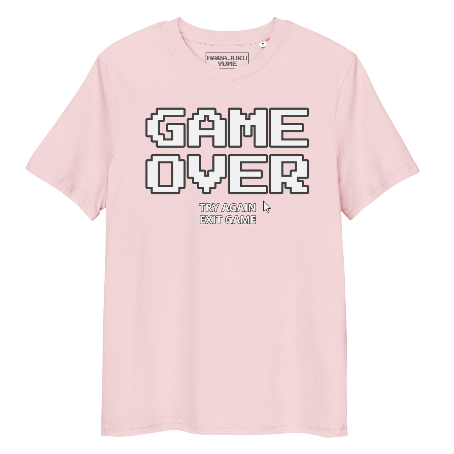 Game over gamer unisex organic cotton t-shirt