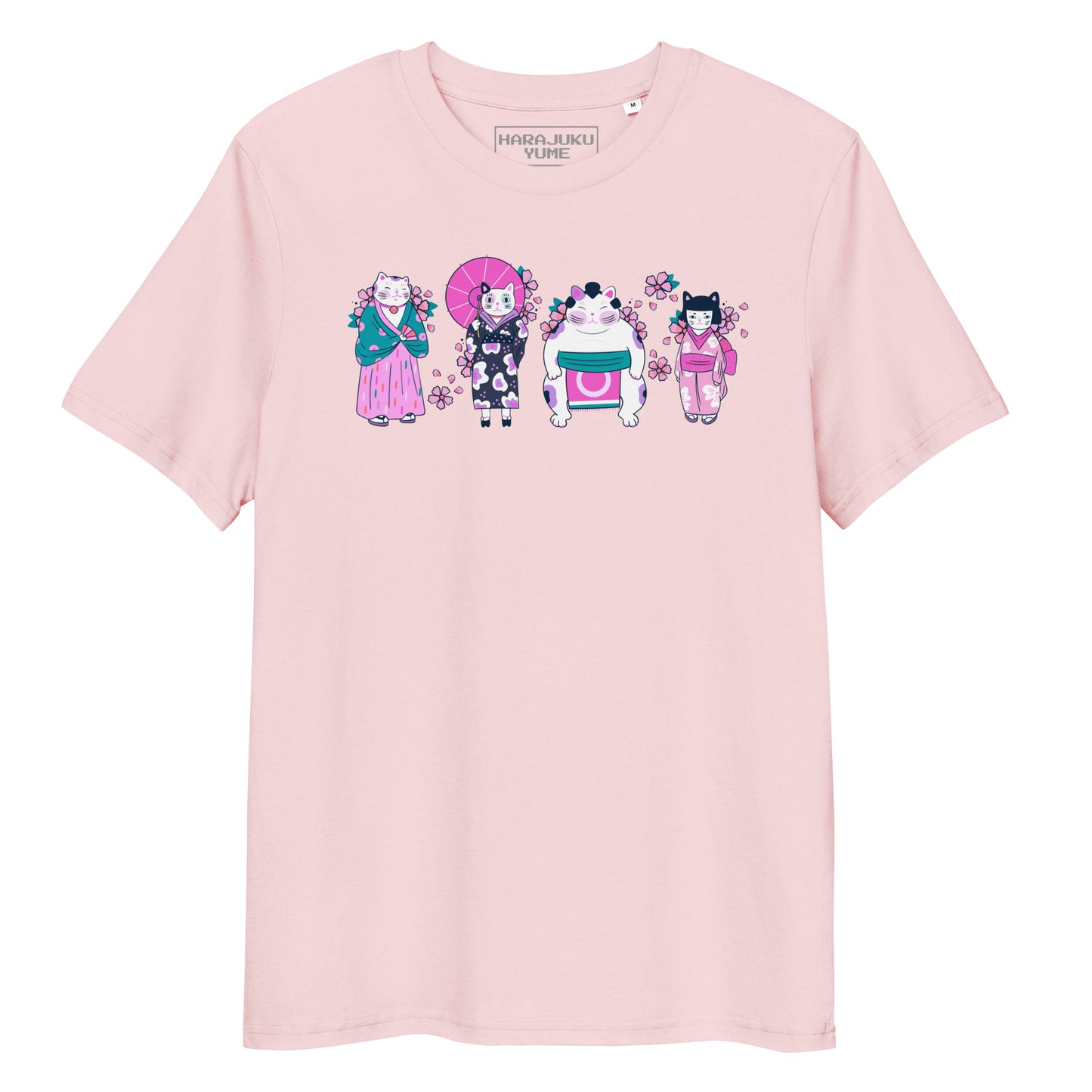 Cat matsuri yume kawaii unisex organic cotton t-shirt