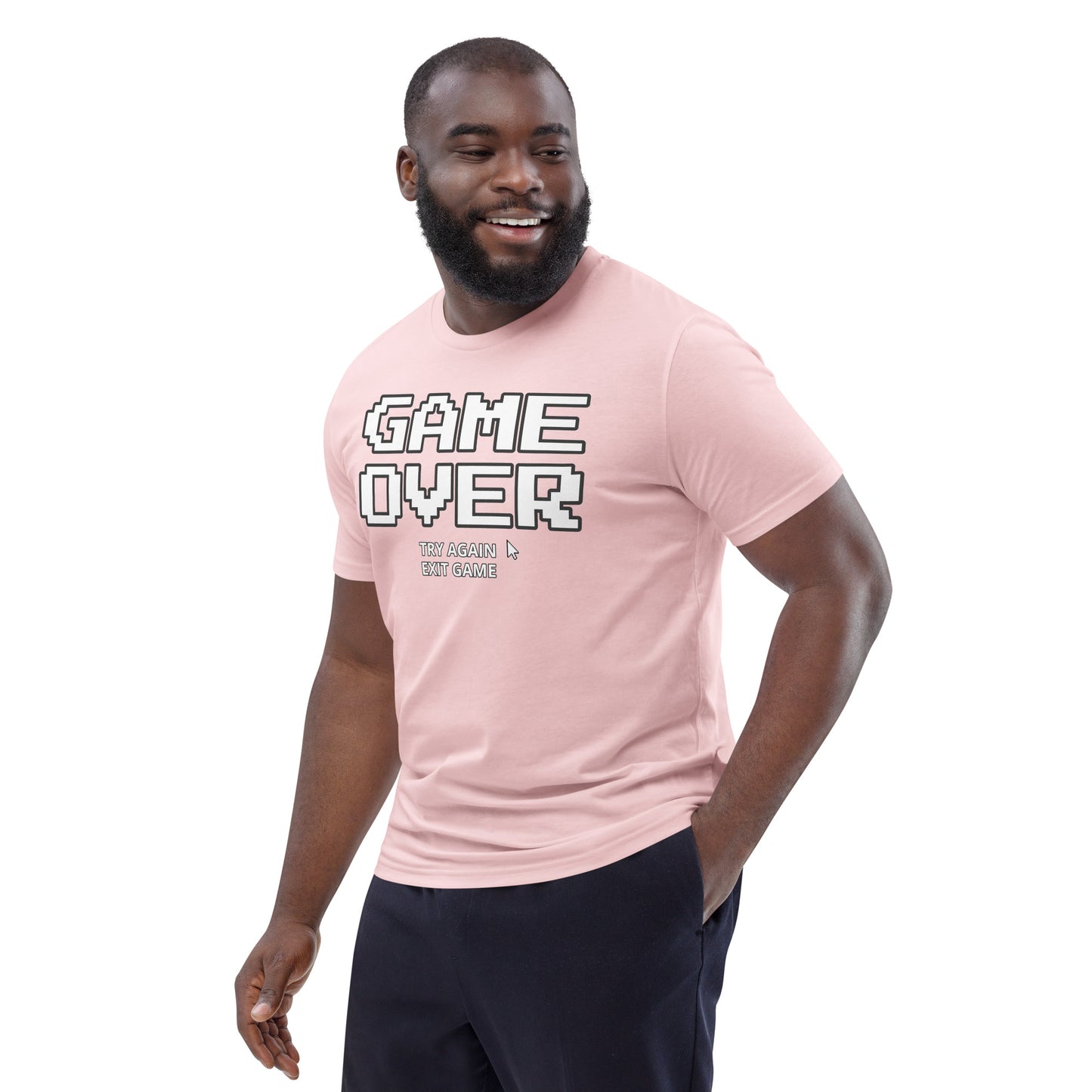 Game over gamer unisex organic cotton t-shirt