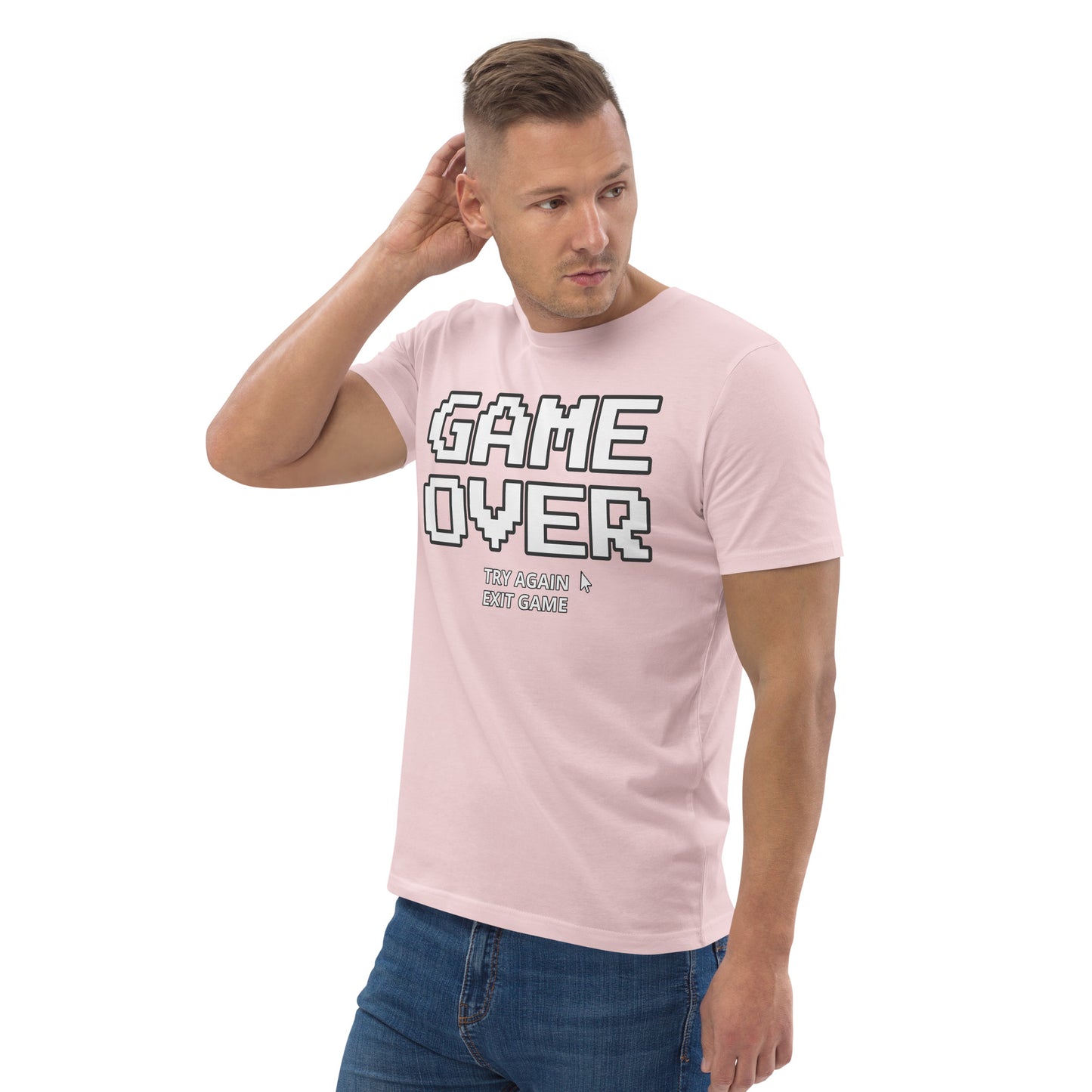 Game over gamer unisex organic cotton t-shirt