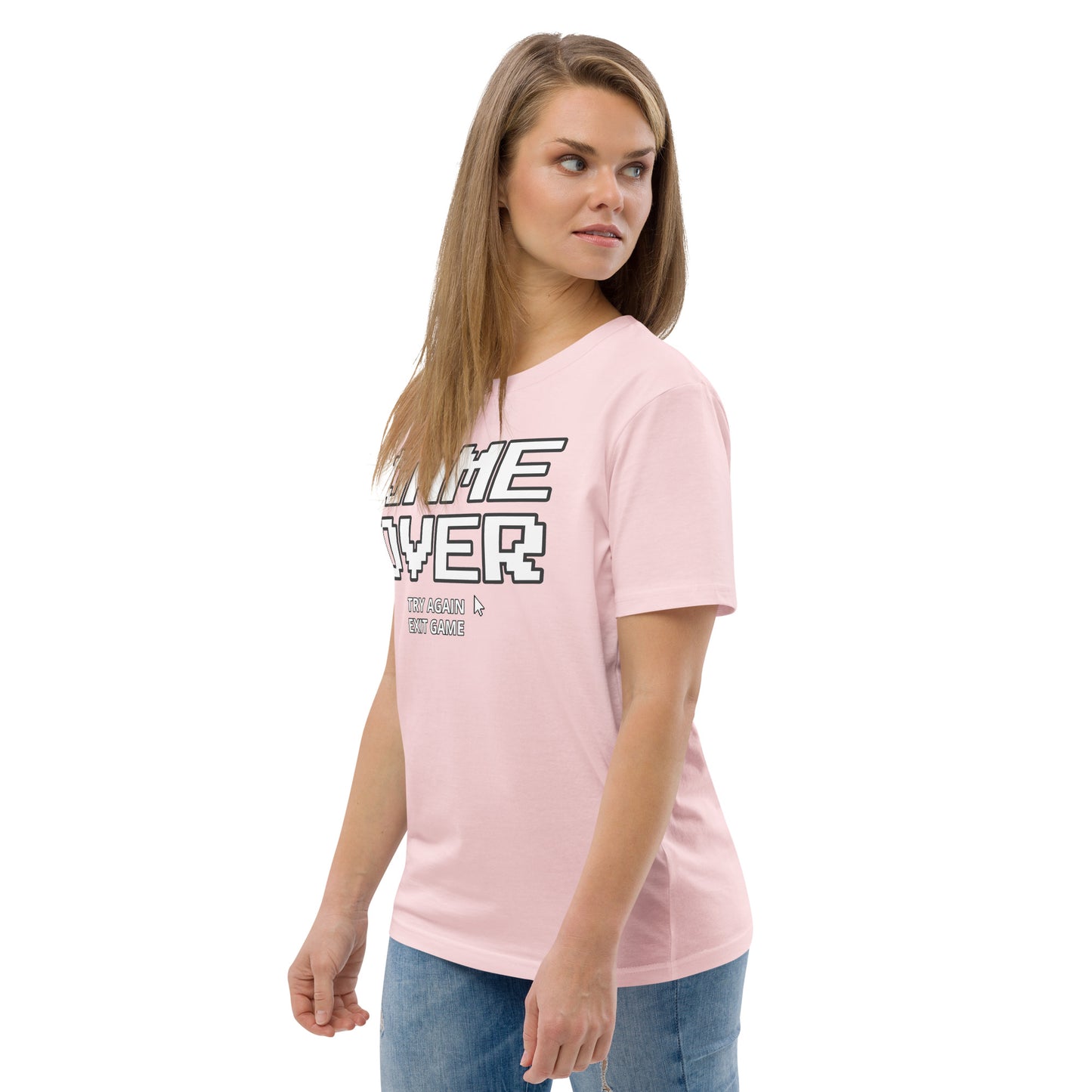 Game over gamer unisex organic cotton t-shirt