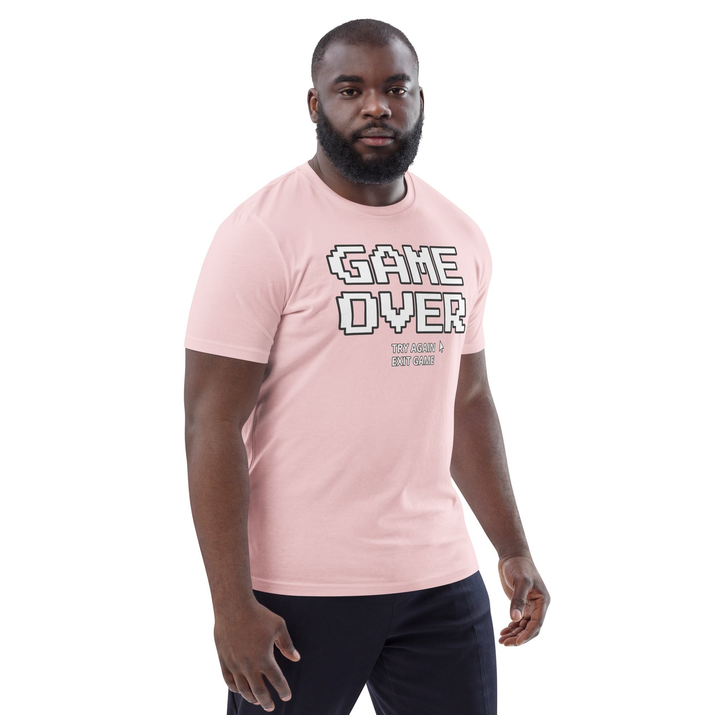 Game over gamer unisex organic cotton t-shirt