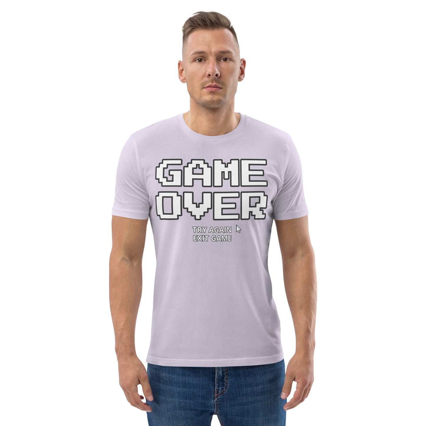 Game over gamer unisex organic cotton t-shirt