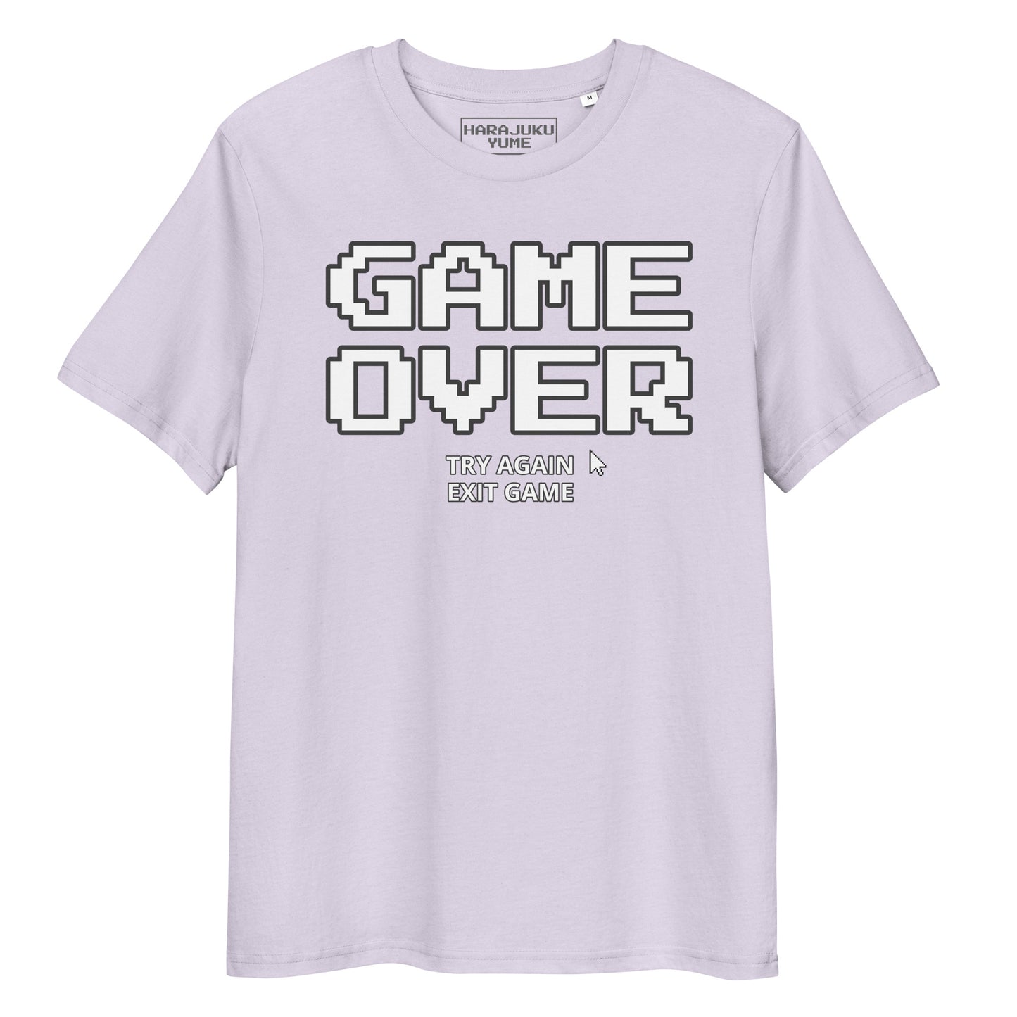 Game over gamer unisex organic cotton t-shirt