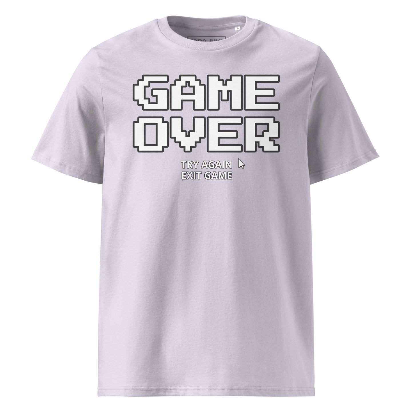 Game over gamer unisex organic cotton t-shirt