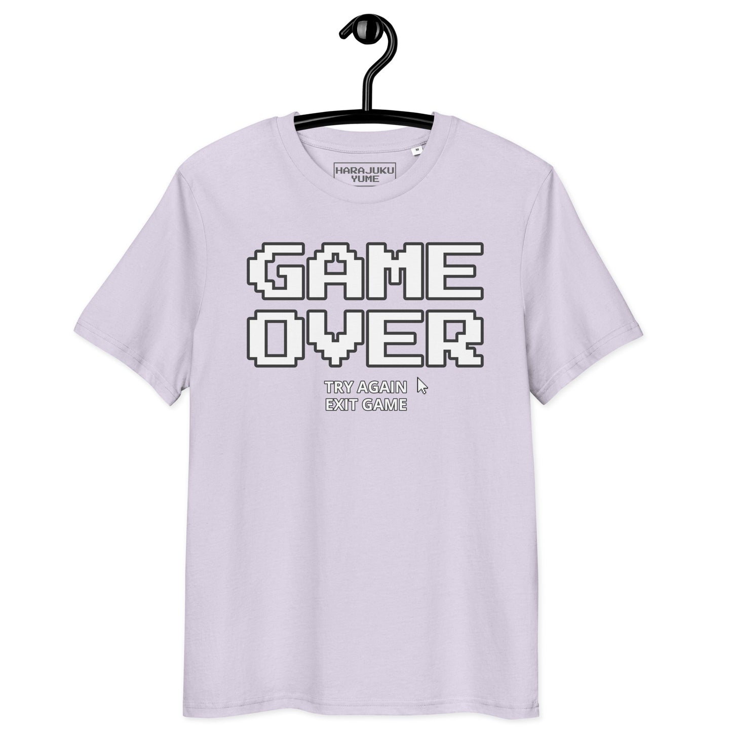 Game over gamer unisex organic cotton t-shirt