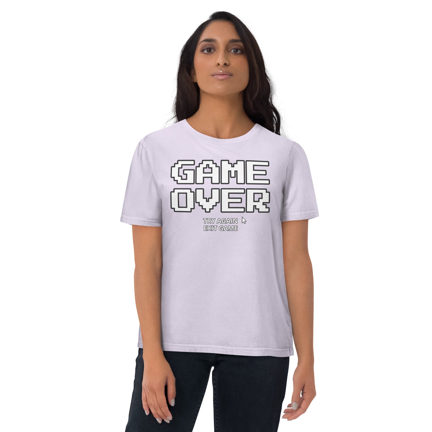 Game over gamer unisex organic cotton t-shirt