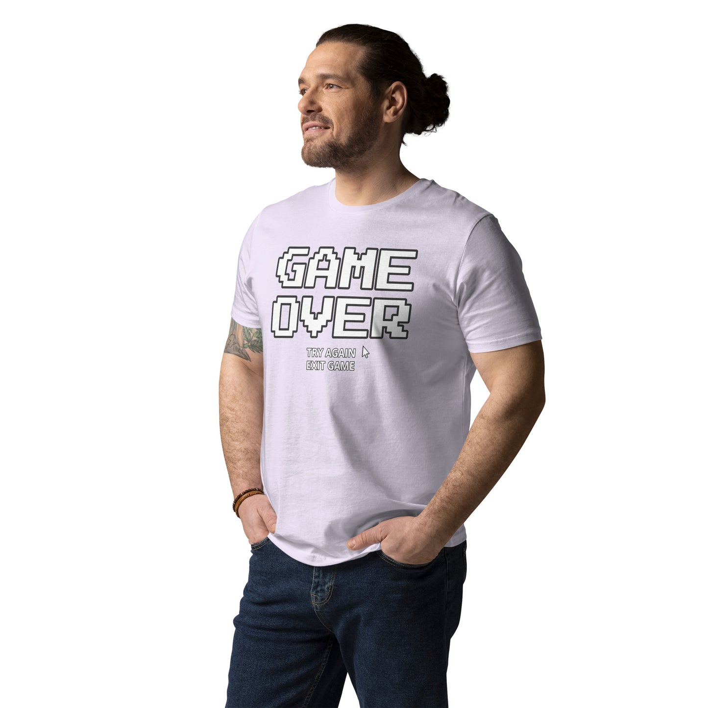 Game over gamer unisex organic cotton t-shirt