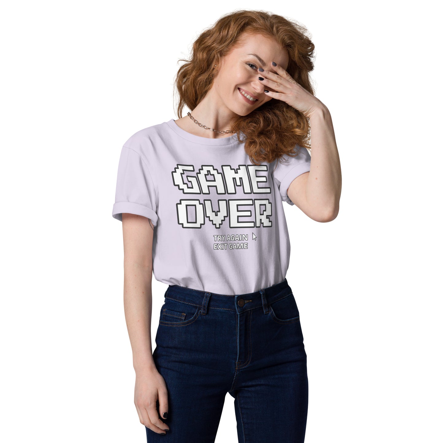 Game over gamer unisex organic cotton t-shirt