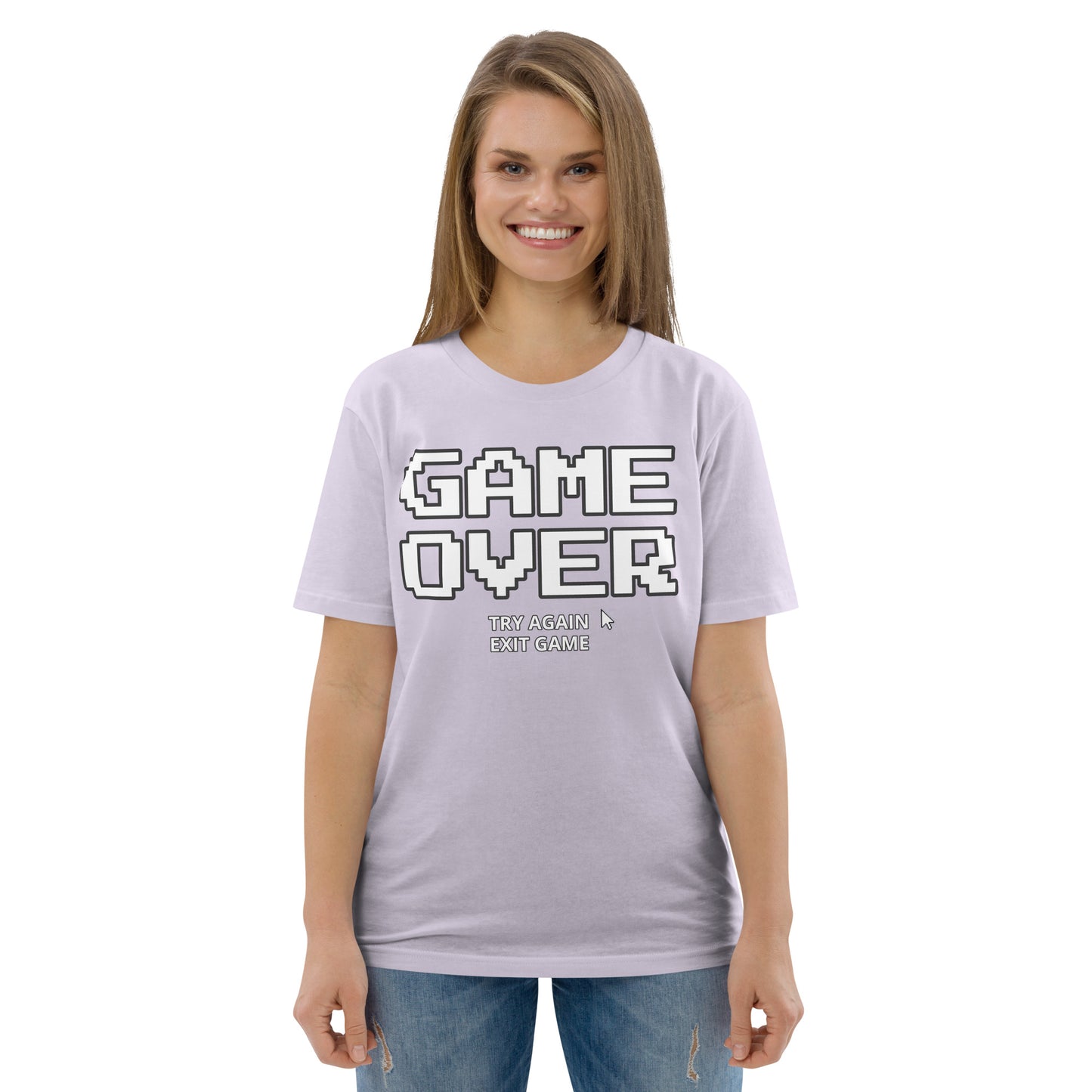 Game over gamer unisex organic cotton t-shirt