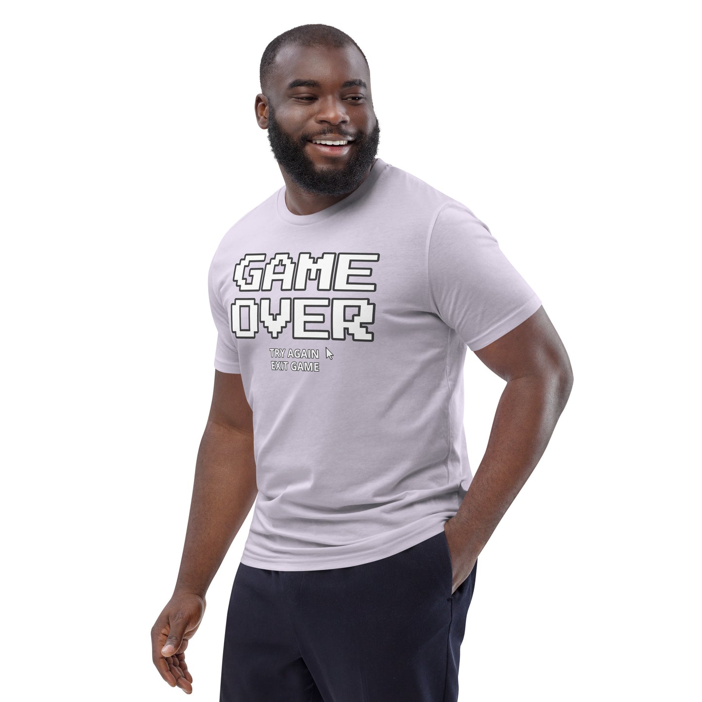 Game over gamer unisex organic cotton t-shirt