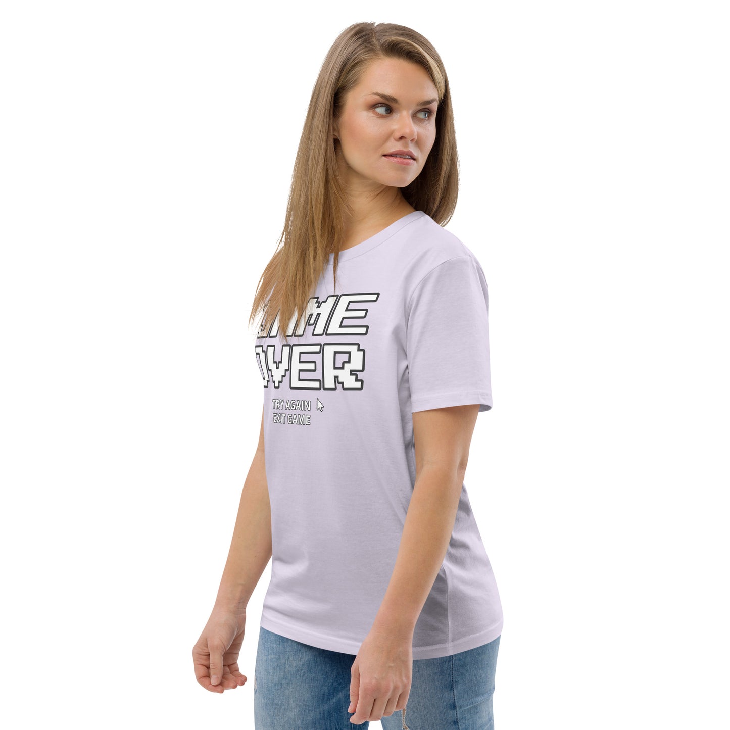 Game over gamer unisex organic cotton t-shirt