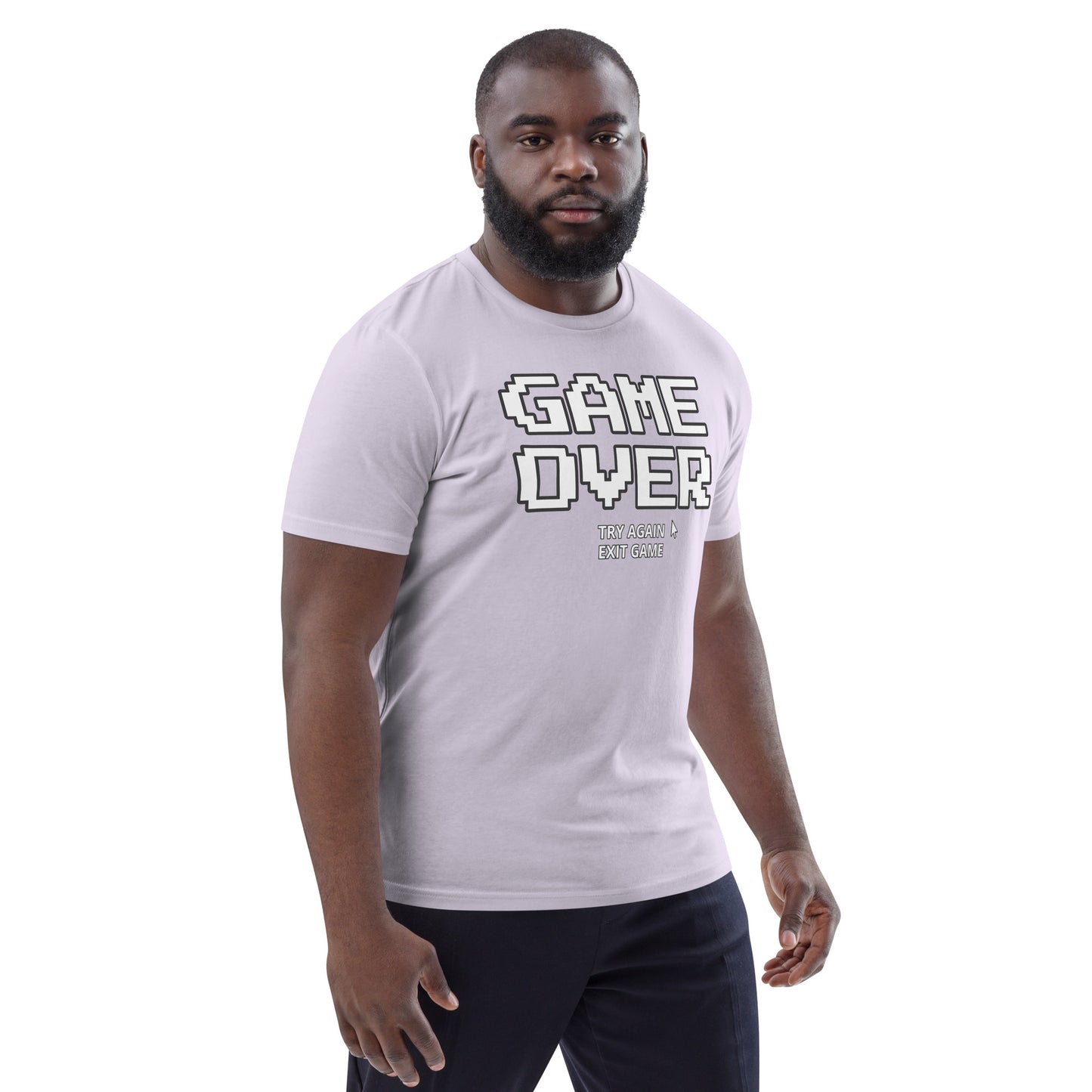 Game over gamer unisex organic cotton t-shirt