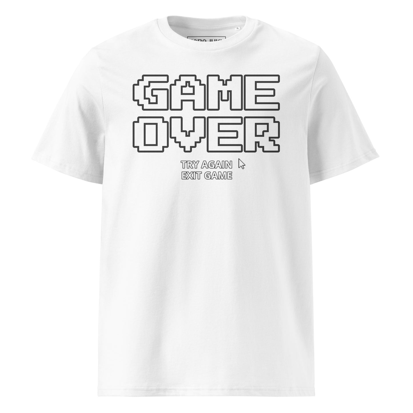 Game over gamer unisex organic cotton t-shirt