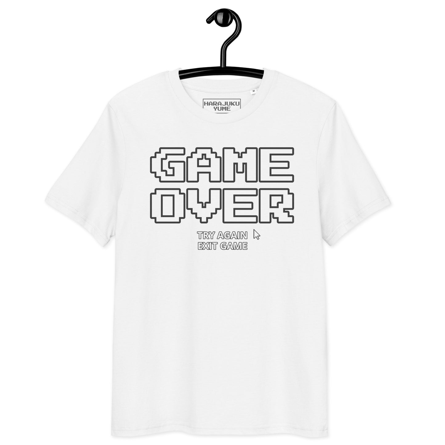 Game over gamer unisex organic cotton t-shirt