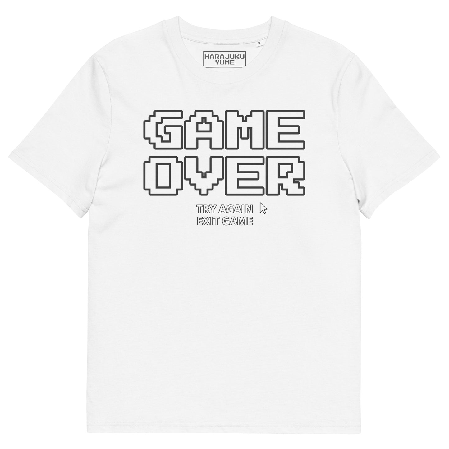 Game over gamer unisex organic cotton t-shirt